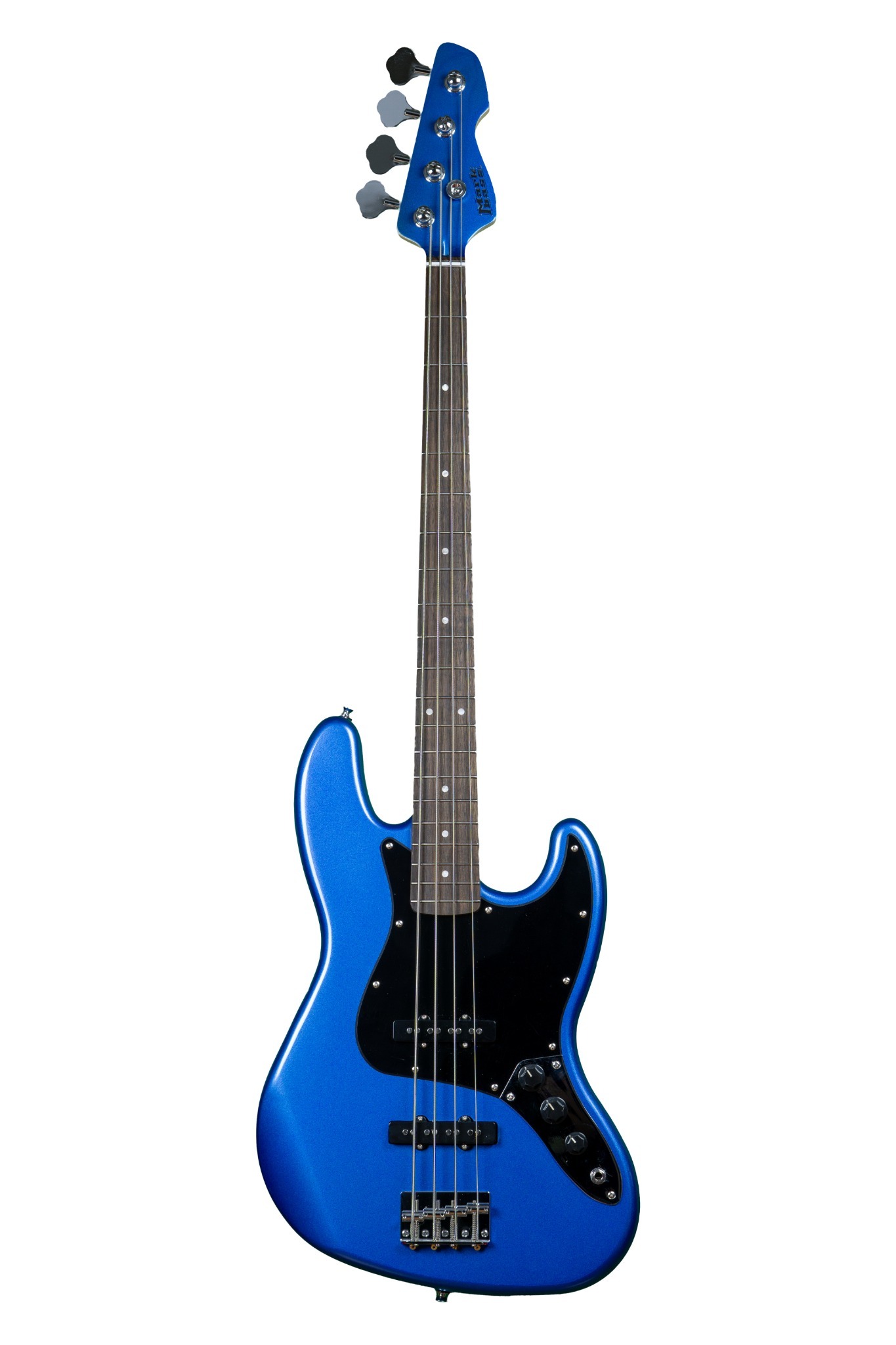 MAK-B/BLSJB4エントリーモデル第2弾、鮮やかなBLUE SKY。YELLOWから続く安心のクオリティ。「弾いていて楽しいベースを手頃な価格で！」という理念のもとに作られた"MB YELLOW BASS"シリーズの成功を受け、JBとPBモデルに晴れ渡る空のような爽やかさと創造性を刺激するカラーリングの「BLUE SKY」が登場。手ごろな価格で入門用にはもちろん、経験者のセカンドベースとしても満足さえることができるモデルです。MB YELLOW BASSと同様に、BLUE SKYのプロトタイプもMarkbass本社ショールームで多くのアーティストや来訪者の目を引きました。誰もが思わず手に取り、ケーブルとアンプを求めて試奏した結果、口を揃えて「これ欲しい！」と絶賛。MB BLUE SKYは本物の楽器として高く評価されています。すべてのMB YELLOW BASSES は、イタリアの本社で個別にプレミアムシリーズの楽器と同じレベルで検査されています。MB 4 BLUE SKY JB は細めのネックとオフセットボディでプレイアビリティが高く、2 つのシングルコイルピックアップで、さまざまなトーンを奏でることができます。フィンガー スタイルやスラップにも対応する汎用性の高い、JBタイプベースです。BODYJB style | PoplarNECKMapleFINGERBOARDLaurel | 34″ scale ? 20-fretPICKGUARDBlack / Chrome control platePICKUP / ELECTRONICJ/J single coilsVOL/VOL/TONE (passive)FINISHMarkbass BLUE SKYOTHERSNEW GLOXY Bag and MB strap included