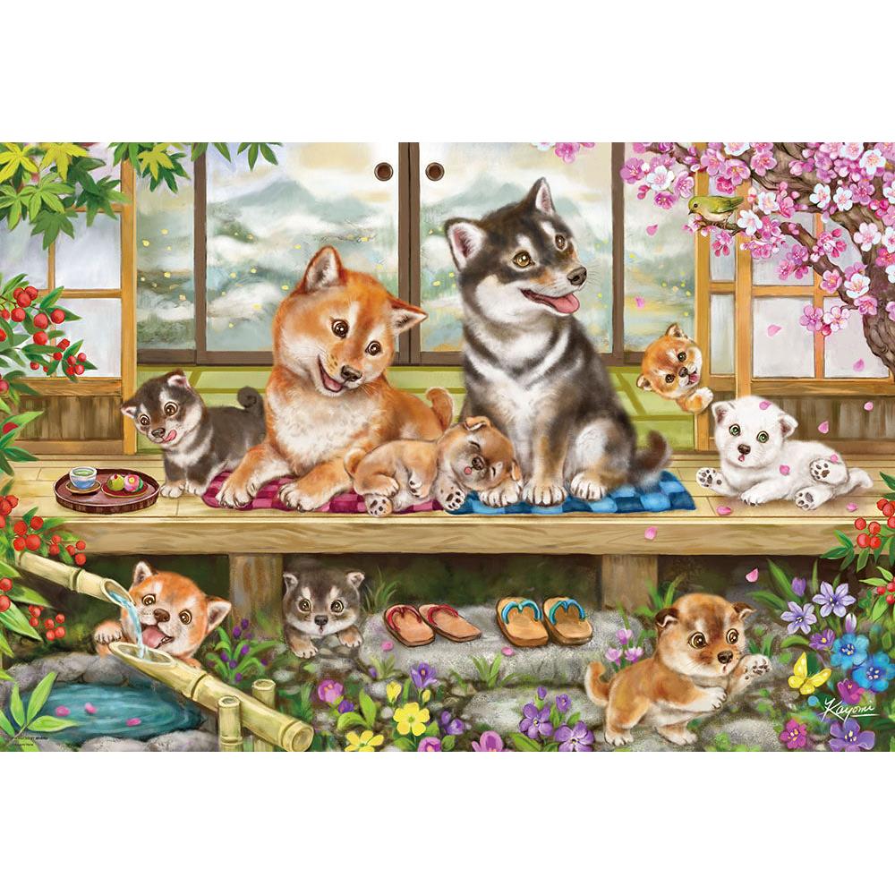 Jigsaw Puzzle - 【心を込めて、ラッピング対応】ジグゾーパズル シバの縁側時間 31-525 BEVERLY ビバリー