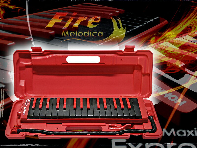 HOHNER ホーナー 鍵盤ハーモニカ FireMelodica 赤＝RED ファイヤーメロディカ 32鍵盤【送料無料】【smtb-KD】【RCP】【楽ギフ_包装選択】【楽ギフ_のし宛書】：-p2