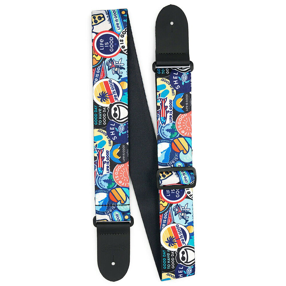 マーチン マーティン ギター ストラップ Martin Life is Good Strap Sticker Collage 18A0168