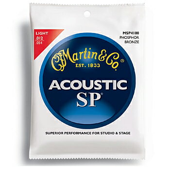 MARTIN(マーチン弦)　「MSP4100×3セット」ライト・ゲージ　　SP　92/8　Phosphor　Bronze　Light　Acoustic　Guit...