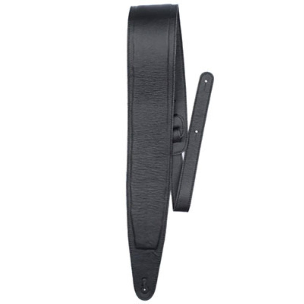 【ポイント8倍！期間限定】Perri's ペリーズ ギターストラップ 3.5" Padded Leather Guitar Strap BLACK BM35PD-7133 BLACK