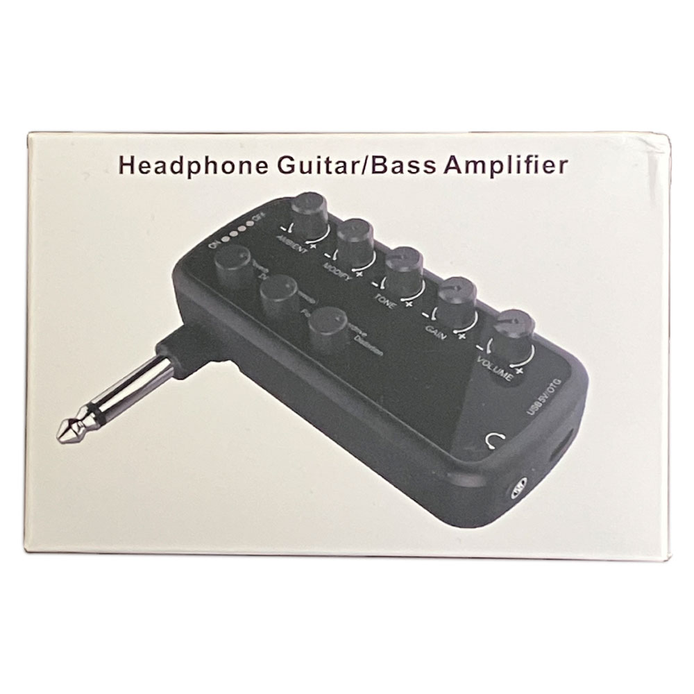 【エフェクト機能付き！】ヘッドフォンアンプ ベース用 GP20B Amplifier (アンプラグamplug類似品)