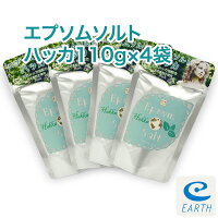 【夏季限定】ビオスパ エプソムソルト ハッカ 110g × 4袋セット 国産100%エプソムソルトに天然の和種ハッカ油を配合。すっきり爽やかな夏のバスソルトに仕上がりました。