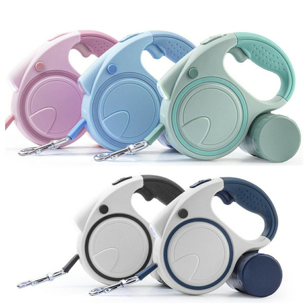 リード 伸縮リード ド伸びるリード LEDライト 小型犬 おしゃれ 伸縮リード 犬用リード 3m/5m