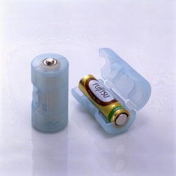 【乾電池】単3電池が単2電池になるアダプター2個組スマイルキッズ 電池アダプター 乾電池 充電式電池 ..