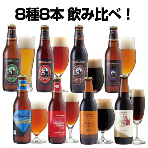 秋 クラフトビール 飲み比べセット 8種8本 ＜アップルシナモンエール、世界一のIPA、黒ビール、ペールエールなど 地ビール 詰め合わせ＞【本州送料無料】【あす楽】お歳暮・結婚・出産内祝のし：誕生日ギフトシール対応_