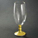 ビール 【有田浪漫グラス ボーダー(黄)】有田焼 波佐見焼 ビアグラス 耐熱ガラス コップ