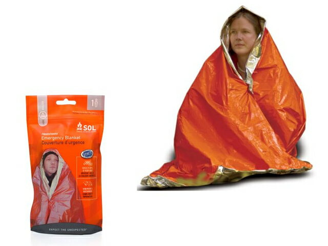 【あす楽対応】アドベンチャーメディカルキット(AMK) S.O.L.ヒートシート エマージェンシーブランケット(Heatsheets Emergency Blanket) サバイバル アウトドア 防寒シート 防寒 保温 緊急 救援 救難 災害 防災 備蓄 避難 物資 ビバーク