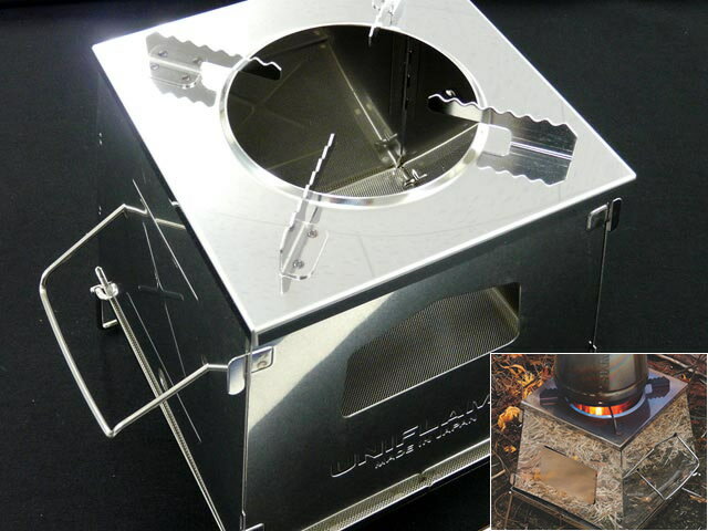 【あす楽対応】ユニフレーム(UNIFLAME) ネイチャーストーブ ラージ 焚火台 焚き火 たき火 BBQ バーベキュー グリル 料理 クッキング 薪 炭 チャコール コンパクト ステンレス 軽量 キャンプ ソロキャンプ ファミリーキャンプ グループキャンプ アウトドアのサムネイル