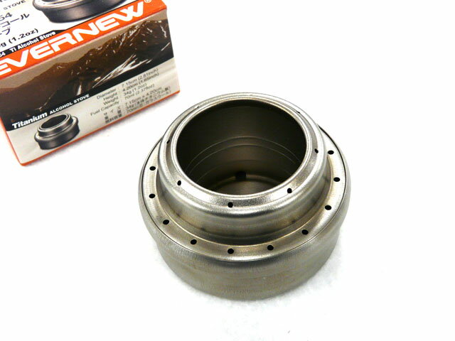 エバニュー(EVERNEW) Tiアルコールストーブ チタン 軽量 コンパクト 収納 アルコール アルスト シングル ストーブ 防災 携帯 アウトドア レジャー...