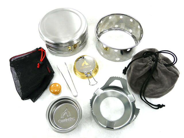 【あす楽対応】アルコールバーナー ガオバブ(Gaobabu)☆Gaobabuオリジナル 固形燃料クッキングセット(お得9点セット) GSET-07【北・東北・沖 除き送料無料】