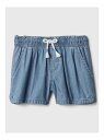 (K)ウォッシュウェル シャンブレー プルオン ショートパンツ (キッズ) GAP ギャップ パンツ その他のパンツ ブルー