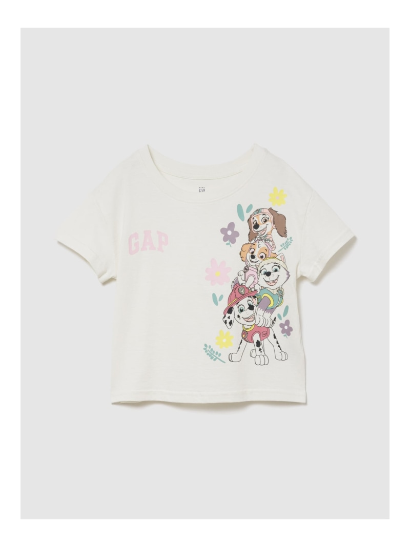 【予約商品について】 ※「先行予約販売中」「予約販売中」をご注文の際は予約商品についてをご確認ください。■重要なお知らせ※ 当店では、ギフト配送サービス及びラッピングサービスを行っておりません。ラッピング・ギフト配送について同時に複数の商品を注文された場合メーカー希望小売価格について置き配についてご利用ガイドGAP（ギャップ）(K)パウ・パトロール GAPロゴ Tシャツ (幼児・ベビー)優しく心地良い肌触りのコットンジャージーグラフィックTシャツクルーネック半袖フロントの『パウ・パトロール』のグラフィックにバリエーションありゆとりのあるリラックスフィット腰にかかるくらいの丈ベビーから幼児までのサイズ展開※商品タグに記載の価格とサイト上の販売価格が異なる事があります。当社のホームページに記載されている会社名・製品名・キャラクター名などは、商標法その他の法令により権利が守られています。無断での使用、転載、複写、複製等はおやめください。型番：882099-006-CSE RD0032【採寸】サイズバスト着丈90cm62.0cm35.0cm95cm68.0cm36.0cm100cm68.0cm39.0cm105cm70.0cm41.0cm110cm72.0cm44.0cm商品のサイズについて【商品詳細】中国素材：身頃:コットン100%サイズ：90cm、95cm、100cm、105cm、110cm洗濯機洗い可※画面上と実物では多少色具合が異なって見える場合もございます。ご了承ください。商品のカラーについて