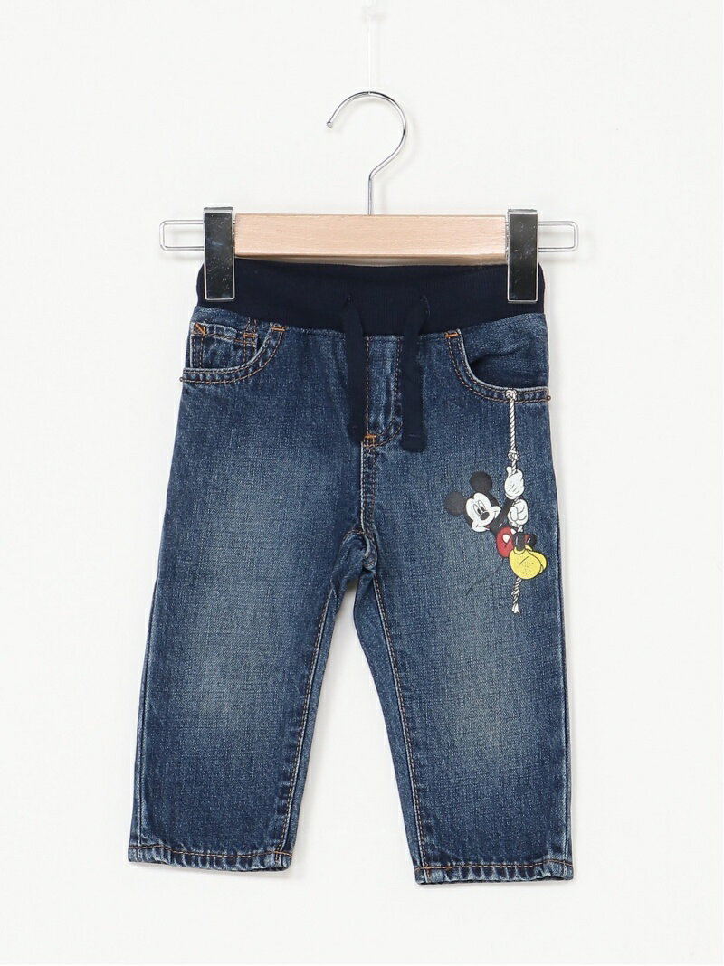 【SALE／30%OFF】(K)Babygap ディズニー ミッキーマウス スリムデニム GAP ギャップ パンツ/ジーンズ キッズパンツ ブルー【RBA_E】[Rakuten Fashion]