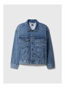 (K)オーバーサイズ スーパーソフト アイコン デニムジャケット (キッズ) GAP ギャップ ジャケット・アウター デニムジャケット ブルー【送料無料】[Ra...