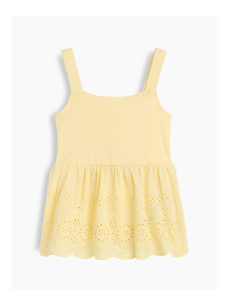 繫肩帶 - 【SALE／20%OFF】(K)裾アイレット トップス (幼児・ベビー) GAP ギャップ トップス キャミソール イエロー ピンク グリーン【RBA_E】[Rakuten Fashion]