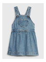 【SALE／40%OFF】(K)babyGap ウォッシュウェル ハート デニム サロペットスカート GAP ギャップ ワンピース・ドレス ジャンパースカート ブルー【RBA_E】[Rakuten Fashion]