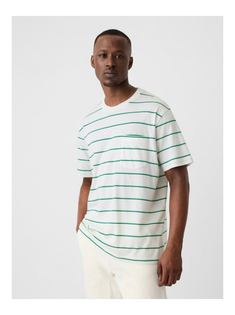 【SALE／35%OFF】(U)オリジナルポケットTシャツ(ユニセックス) GAP ギャップ トップス カットソー・Tシャツ ホワイト ブラウン【RBA_E】[Rakuten Fashion]