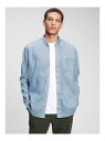 ギャップ 【SALE／40%OFF】(U)デニムポケットシャツ GAP ギャップ トップス シャツ・ブラウス ブルー ネイビー【RBA_E】【送料無料】[Rakuten Fashion]