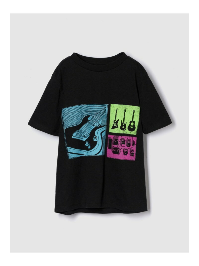 (K)グラフィックTシャツ (キッズ) GAP ギャップ トップス カットソー・Tシャツ ブルー ブラック ベージュ[Rakuten Fashion]のサムネイル