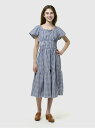 【SALE/40%OFF】(K)スモッキングギャザー ミディワンピース (キッズ) GAP ギャップ ワンピース・ドレス ワンピース ブルー【RBA_E】【送料...