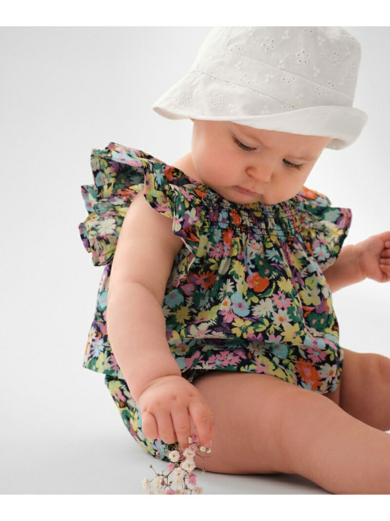 【SALE／80%OFF】(K)スモッキングギャザー フローラル セットアップ (ベビー) GAP ギャップ トップス ノースリーブ・タンクトップ【RBA_E】[Rakuten Fashion]のサムネイル