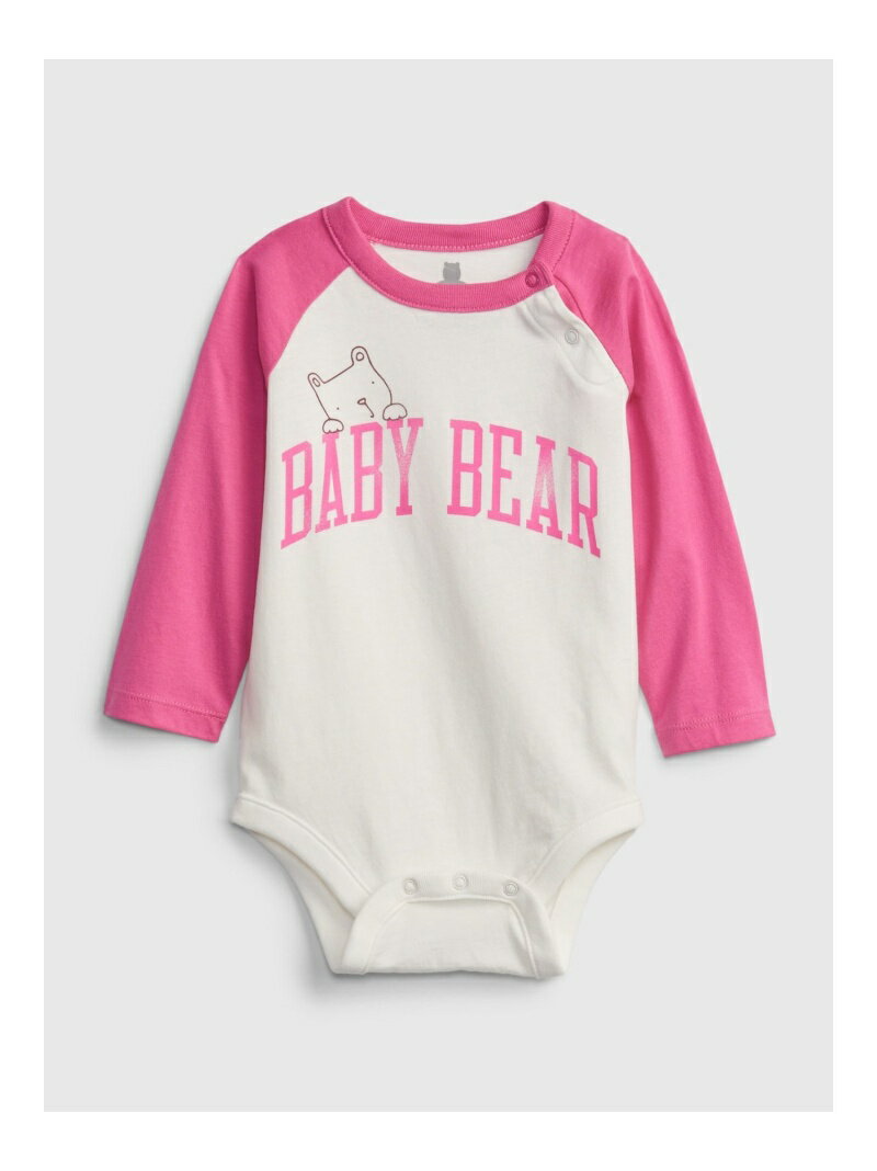 【SALE／39%OFF】(K)オーガニックコットン100% ブラナン フェイバリット グラフィック ボディシャツ (ベビー） GAP ギャップ マタニティウェア・ベビー用品 ロンパース・カバーオール ホワイト【RBA_E】[Rakuten Fashion]のサムネイル