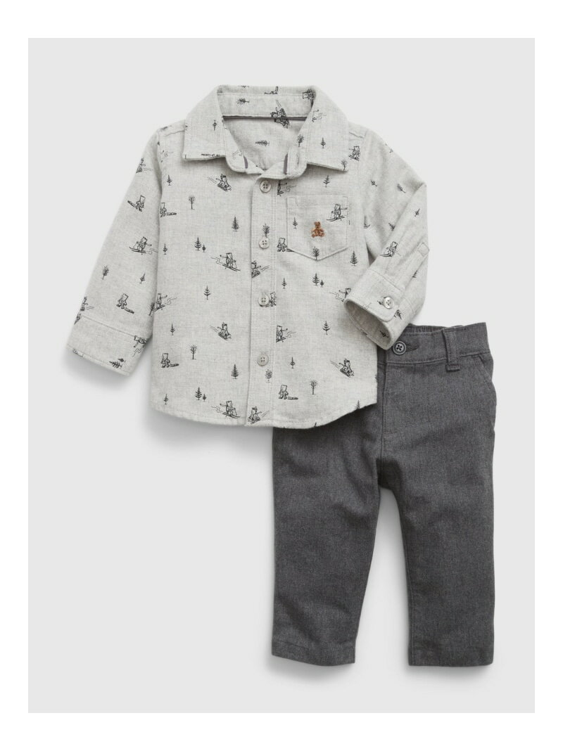 (K)ブラナンベアセットアップ (ベビー) GAP ギャップ トップス シャツ・ブラウス グレー【送料無料】[Rakuten Fashion]のサムネイル
