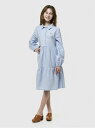 【SALE/40%OFF】(K)ティアード シャツワンピース (キッズ) GAP ギャップ ワンピース・ドレス ワンピース ブルー【RBA_E】【送料無料】[R...