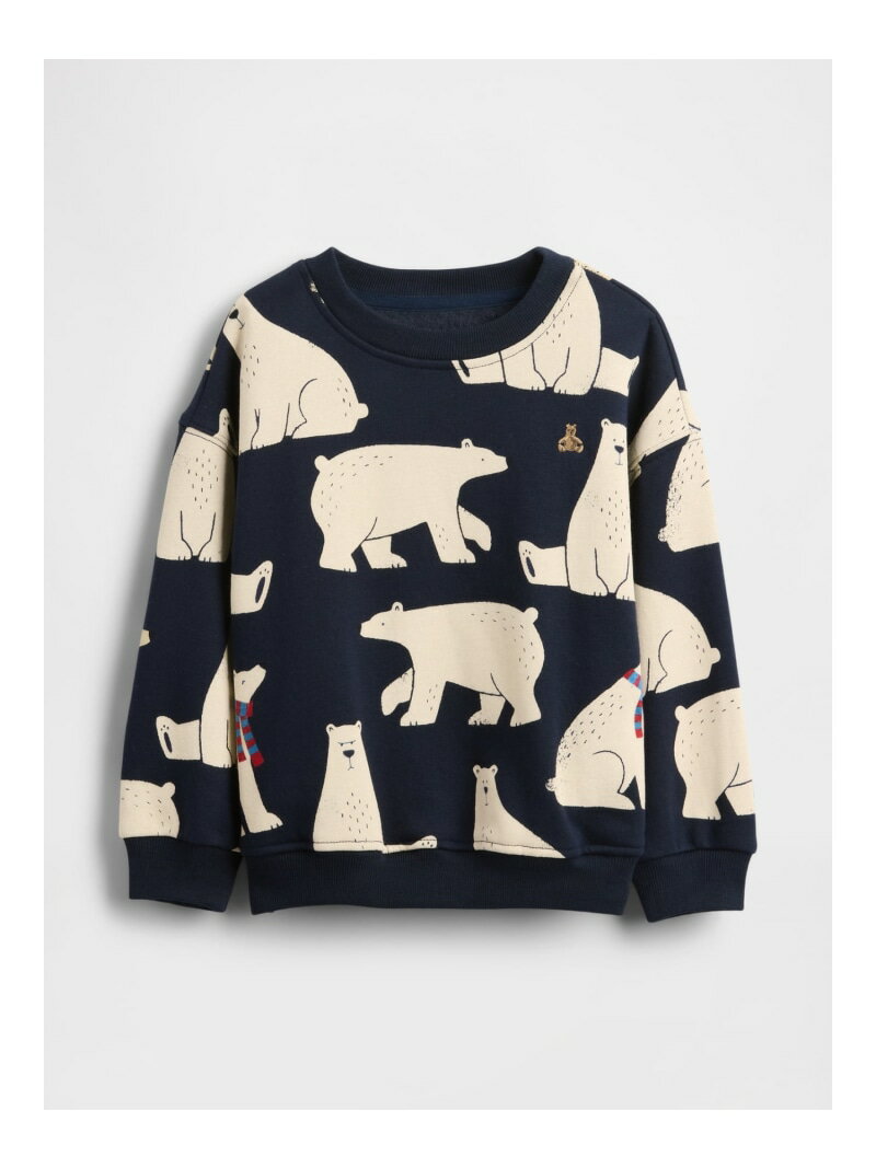【SALE／40%OFF】(K)ヴィンテージソフト スウェットシャツ (幼児・ベビー) GAP ギャップ トップス スウェット・トレーナー ネイビー ベージュ ブルー【RBA_E】[Rakuten Fashion]のサムネイル