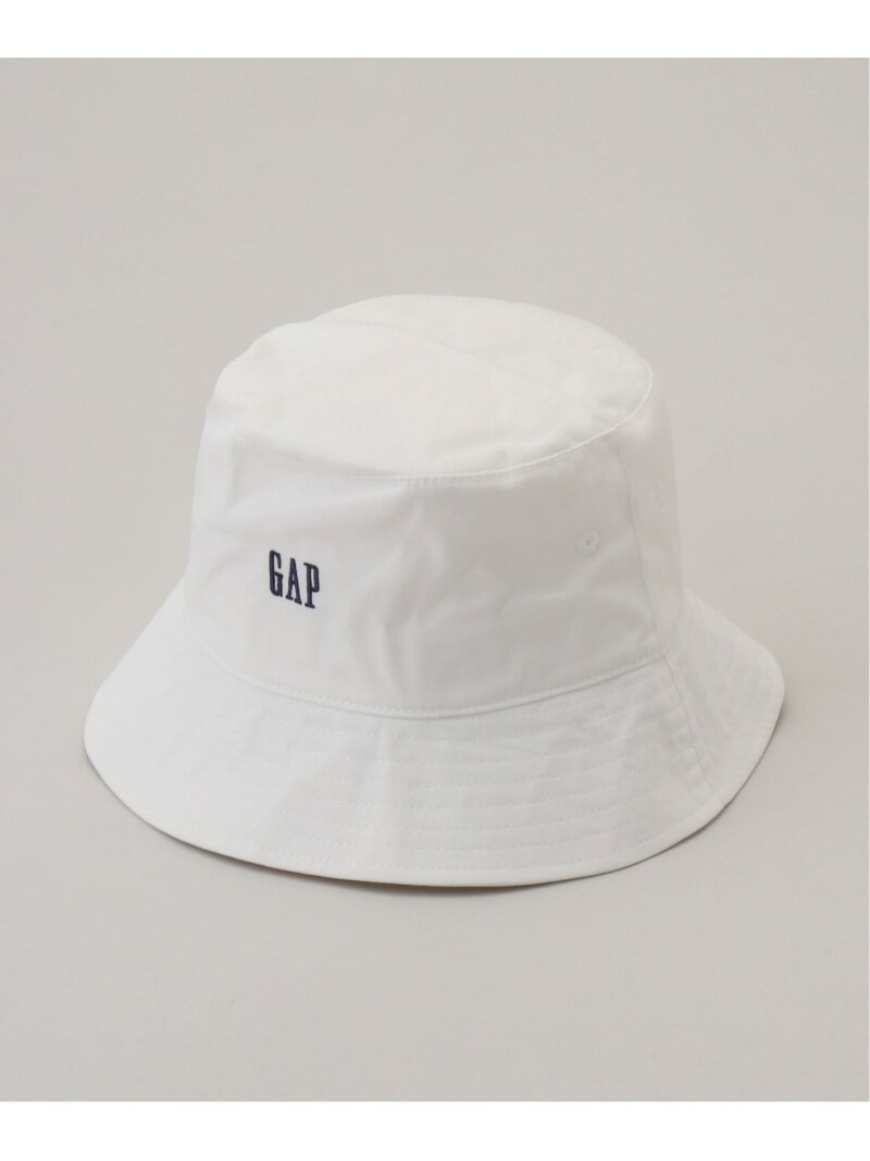 帽子 子供用 (K)Gapロゴ バケットハット (キッズ) GAP ギャップ 帽子 ハット ホワイト[Rakuten Fashion]