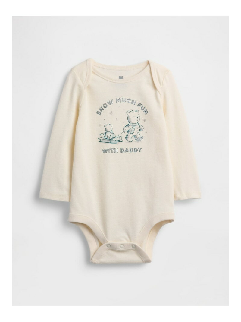 (K)はじめてのお気に入り オーガニックコットン グラフィック ボディスーツ (ベビー) GAP ギャップ マ..