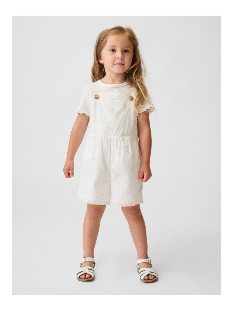 Rakuten - 【SALE／30%OFF】(K)アイレット ショートオール (幼児・ベビー) GAP ギャップ オールインワン・オーバーオール その他のオールインワン・オーバーオール ホワイト【RBA_E】【送料無料】[Rakuten Fashion]