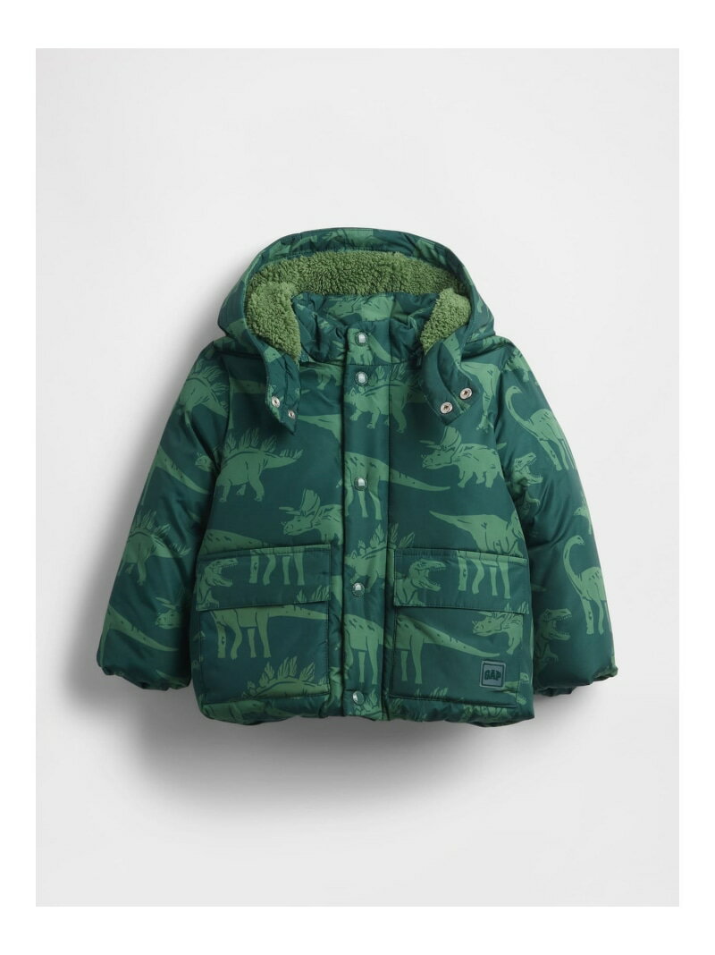 (K)プリマロフト(R) あったかパファージャケット (幼児・ベビー) GAP ギャップ ジャケット・アウター その他のジャケット・アウター グリーン ネイビー【送料無料】[Rakuten Fashion]