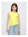 (K)リブ タンクトップ (キッズ) GAP ギャップ トップス ノースリーブ・タンクトップ ブラック イエロー ホワイト ピンク[Rakuten Fashio...