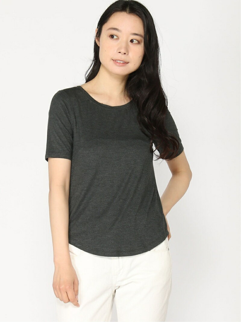 (W)モダール トゥルースリープ Tシャツ GAP ギャップ インナー・ルームウェア パジャマ グレー ブラック ホワイト[Rakuten Fashion]