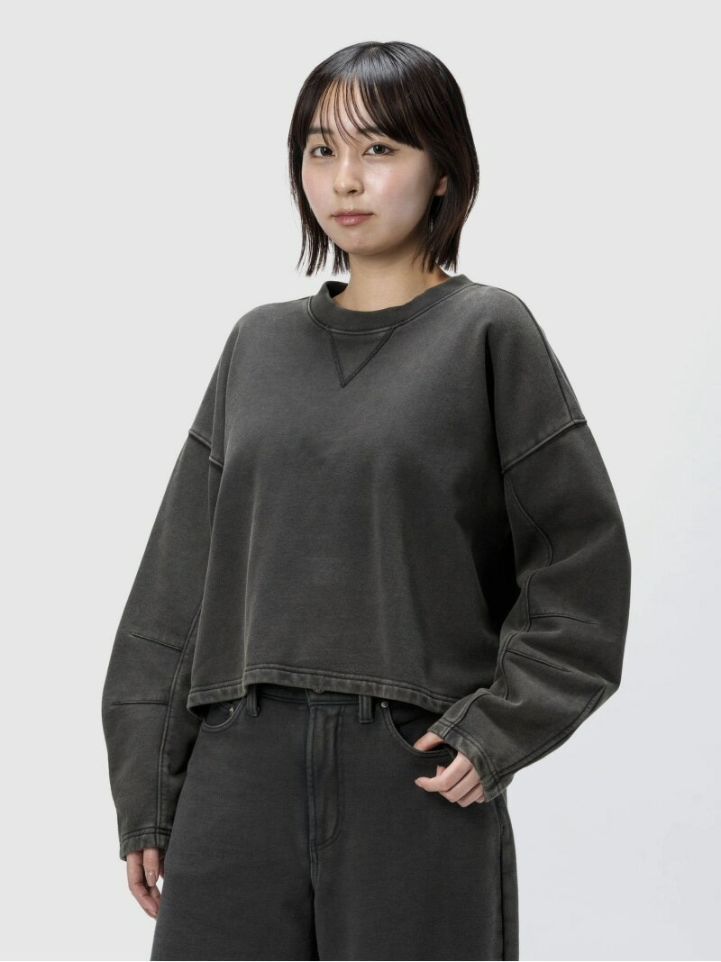 【SALE／66%OFF】(W)ヘビーウェイト フレンチテリー バレルスリーブ スウェットシャツ GAP ギャップ トップス スウェット・トレーナー ベージュ ブラック【RBA_E】[Rakuten Fashion]のサムネイル