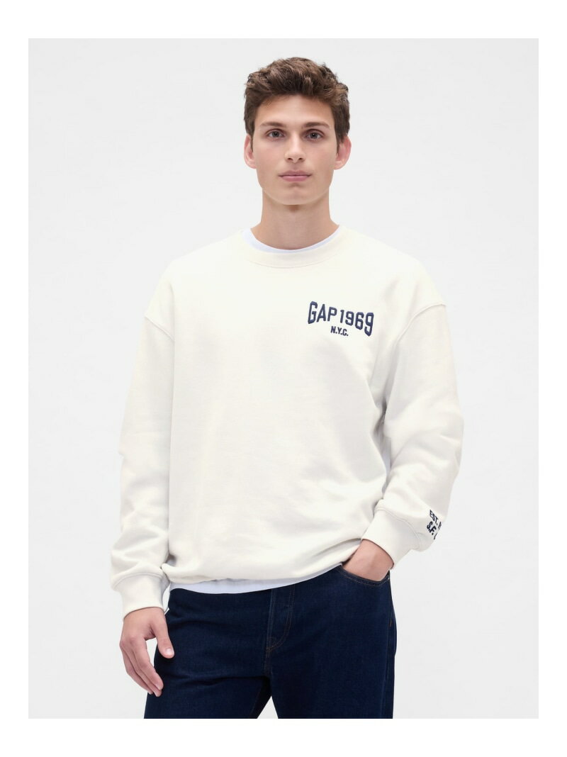 【SALE／30%OFF】(U)ヴィンテージソフト オーバーサイズ GAPロゴ スウェットシャツ GAP ギャップ トップス スウェット・トレーナー ベージュ レッド ネイビー グレー【RBA_E】【送料無料】[Rakuten Fashion]のサムネイル