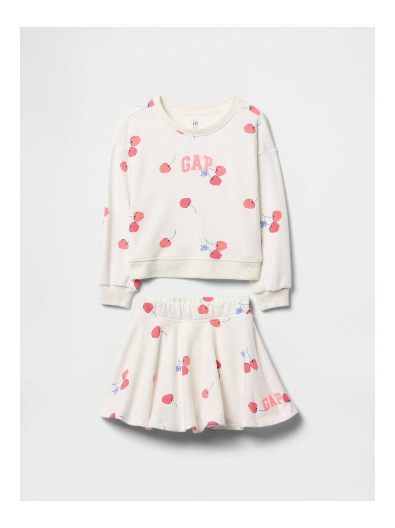【SALE／43%OFF】(K)ヴィンテージソフト スコート スウェット コーデセット (幼児・ベビー) GAP ギャップ トップス スウェット・トレーナー ホワイト【RBA_E】【送料無料】[Rakuten Fashion]