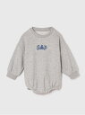 ベビーギャップ　ベビー服 (K)バブル ワンピース (ベビー) GAP ギャップ マタニティウェア・ベビー用品 ロンパース・カバーオール グレー ホワイト【送料無料】[Rakuten Fashion]