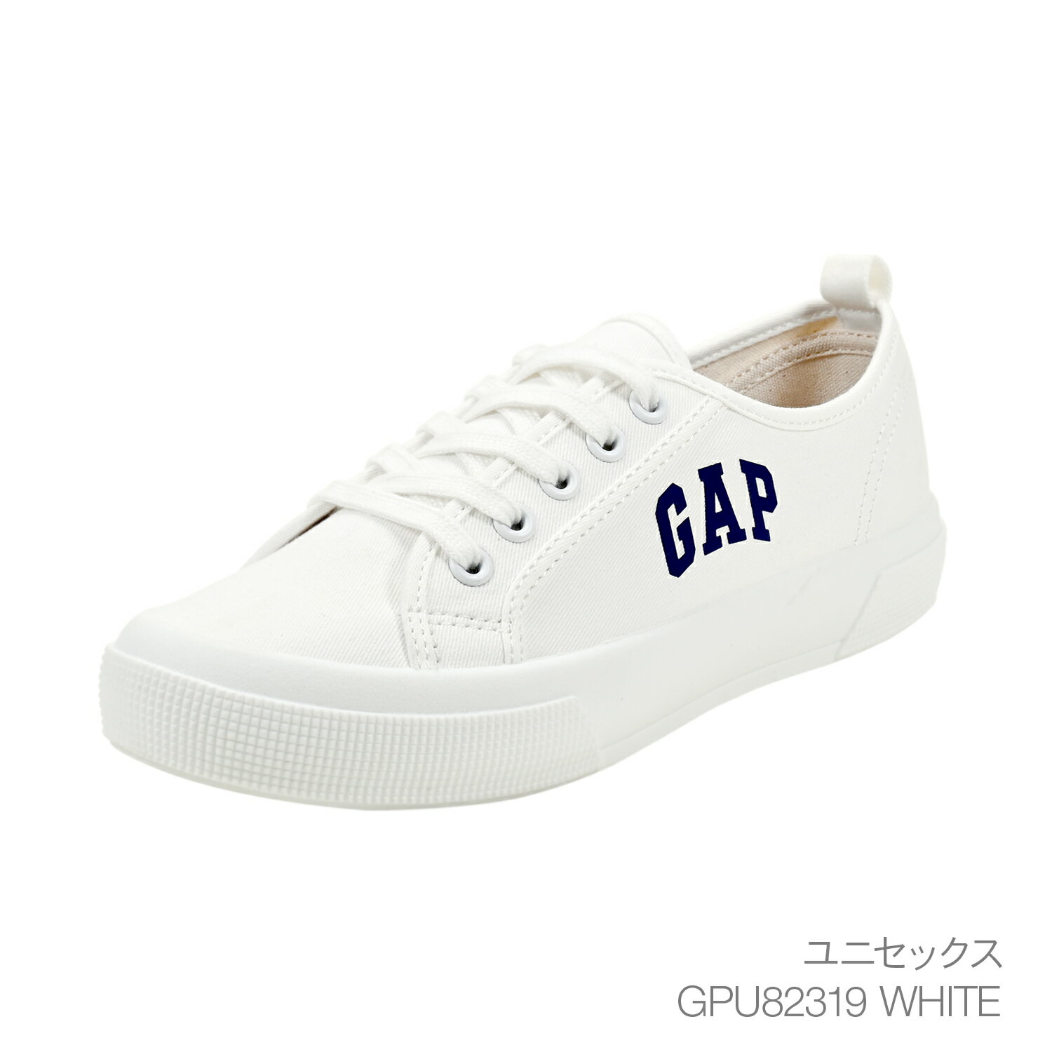 楽天GAPShoesshopGAP 男女兼用 オーガニック コットン スニーカー ホワイト 白 シンプル ユニセックス メンズ レディース gap ギャップ GPU82319