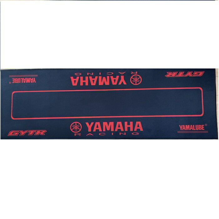 Rakuten - 玄関・ガレージマット「ヤマハ・レッドロゴ」約120cm×40cm　表面は肌触りの良い素材　裏面はノンスリップ加工