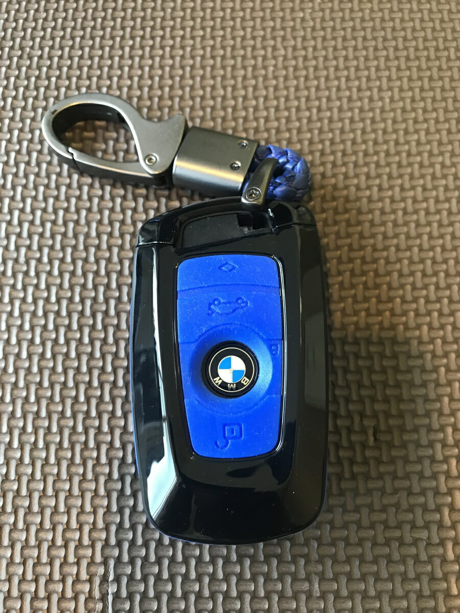 ハード&ソフト　キーケース　キーカバー　BMW　Key Case　Key　Cover　(ブルー&ブラック）F20　F30　F10 1