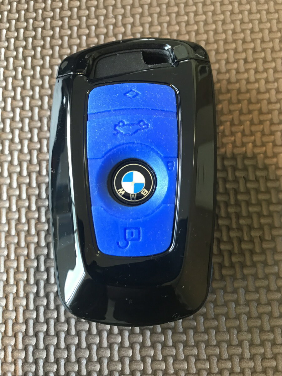 ハード&ソフト　キーケース　キーカバー　BMW　Key Case　Key　Cover　(ブルー&ブラック）F20　F30　F10 3