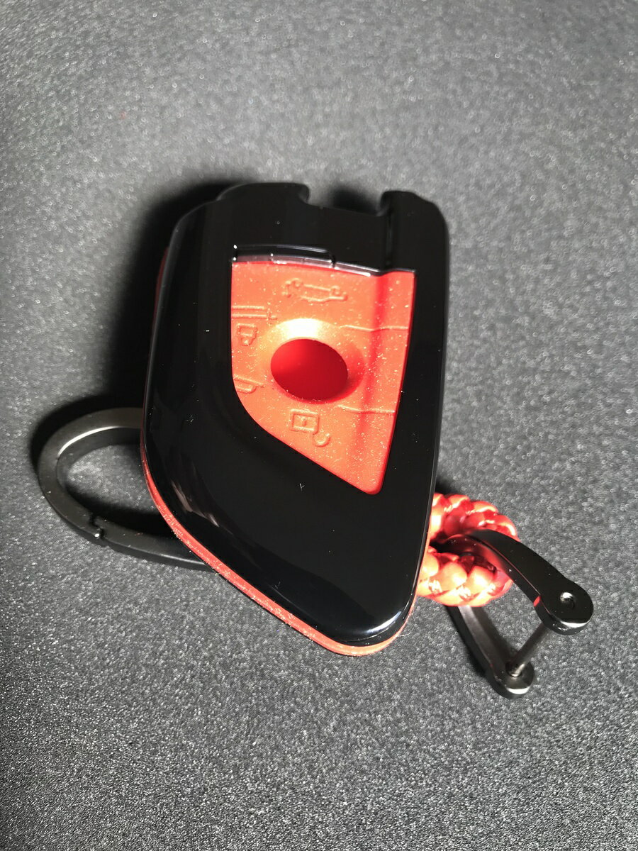 Rakuten - ハード&ソフト　キーケース　キーカバー　BMW　Key Case　Key　Cover　(レッド&ブラック）X1　X5　X6　2シリーズ　（F48 F15 F16 F22 F23 F45 F46)