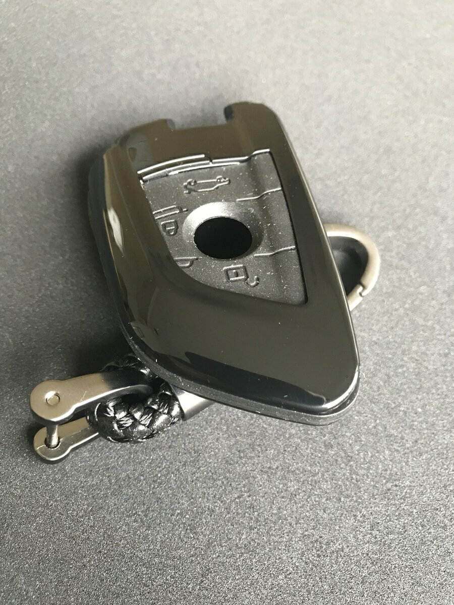 ハード&ソフト　キーケース　キーカバー　BMW　Key Case　Key　Cover　(ブラック&ブラック）X1　X5　X6　2シリーズ　（F48 F15 F16 F22 F23 F45 F46)
