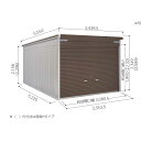 ヨドガレージ ラヴィージュ VGC-3352H 追加棟 一般型 背高Hタイプ ※東海地区 愛知県・岐阜県・三重県 限定販売 ※一部地域を除く