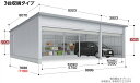 【東海地区 愛知・岐阜・三重 限定販売※一部地域を除く】イナバガレージ タフレージ WG-S6036・76MP シャッター 3台収納タイプ 一般型