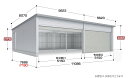【東海地区 愛知・岐阜・三重 限定販売※一部地域を除く】イナバガレージ タフレージ WG-S5454・76MP シャッター 4台収納タイプ 一般型